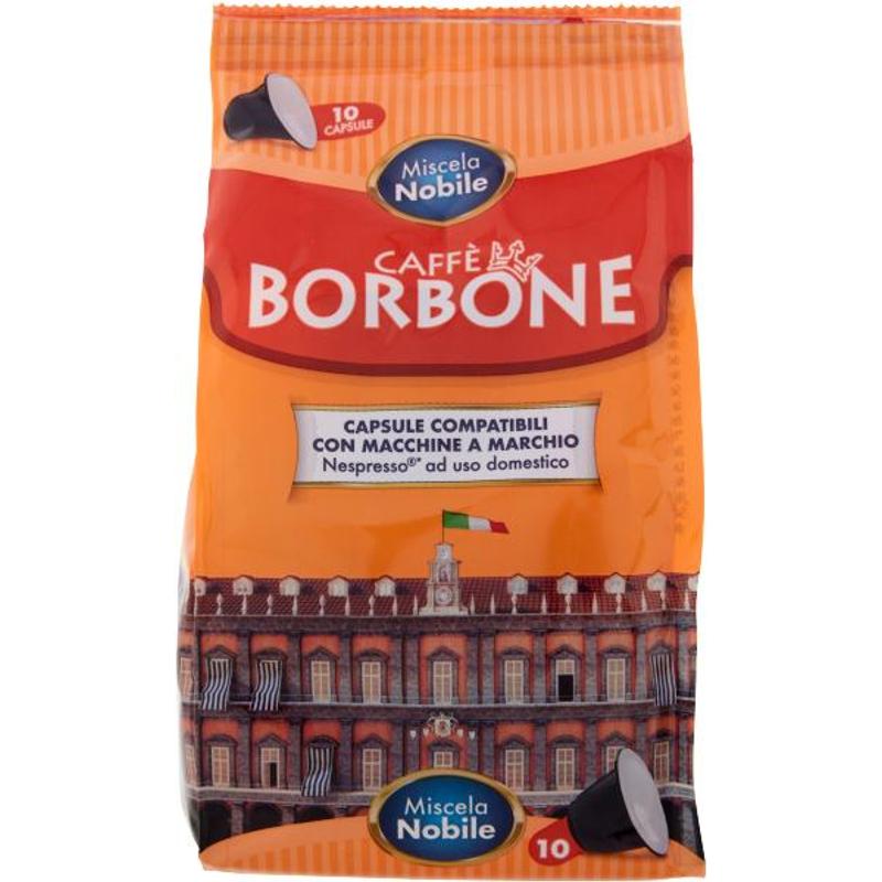 Image of Noble Blend 10-pack Nespresso Capsules - Caffe Borbone