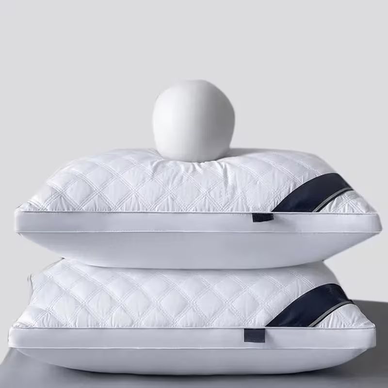 Pack of 2 3D Sleep Pillow, Extra-Large Luxury Hotel-Quality Bed Pillows, Comfortable Pillow for Sleeping, White Standard Style Home & Hotel Use