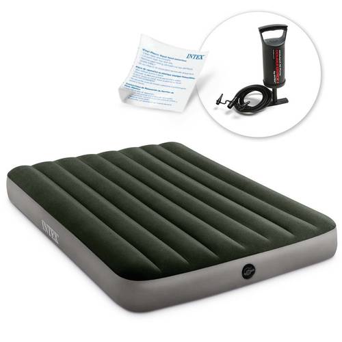 inflatable mattress 191x137x25 cm with piston pump 664108