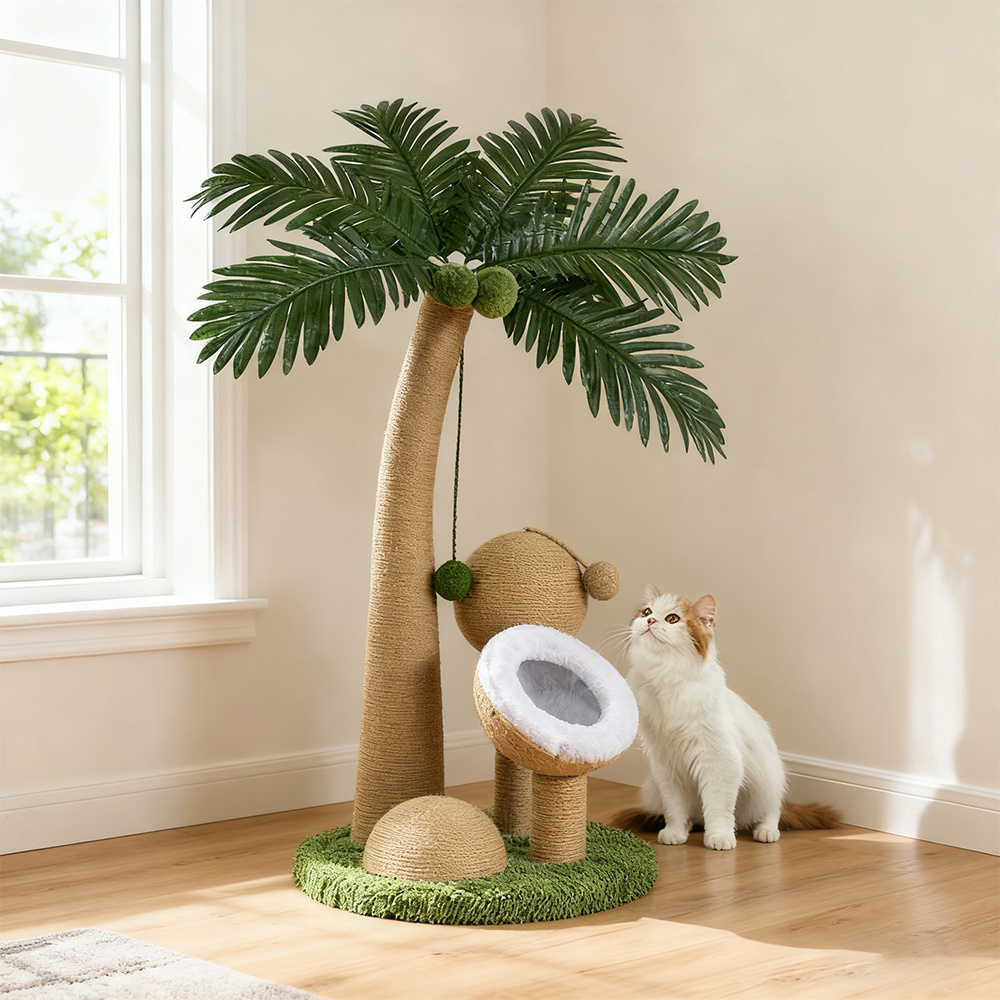 Medium Cat Scratcher Tree with Hanging Ball