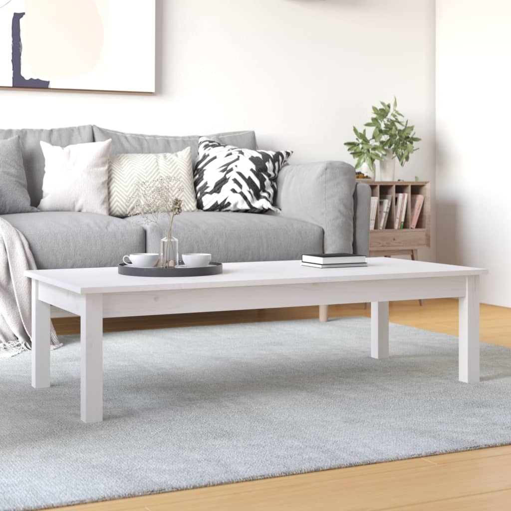 Vidaxl Coffee Table Side Table Sofa Table Solid Pine Wood