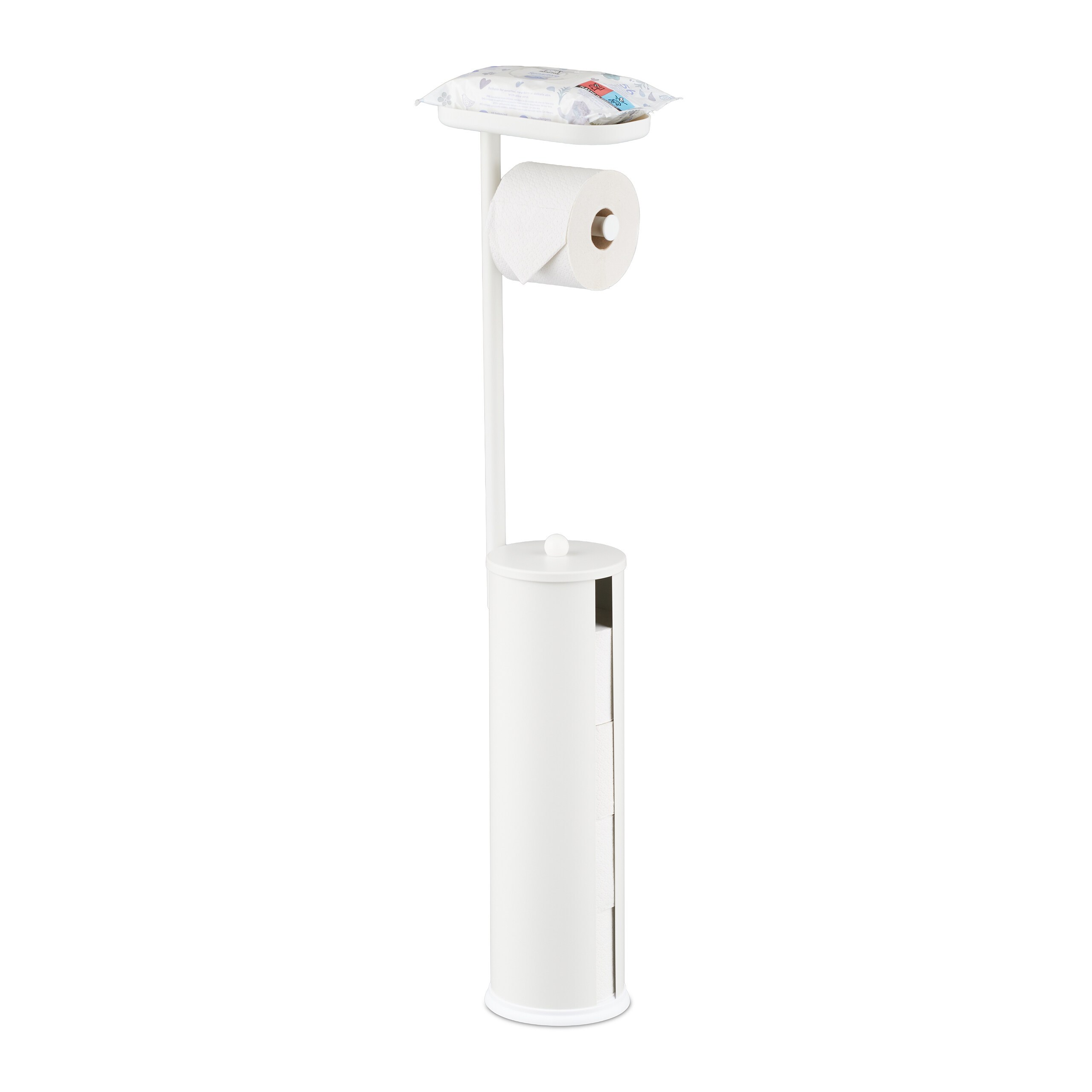 Toilet Paper Holder In White - (w)22 X (h)91 X (d)