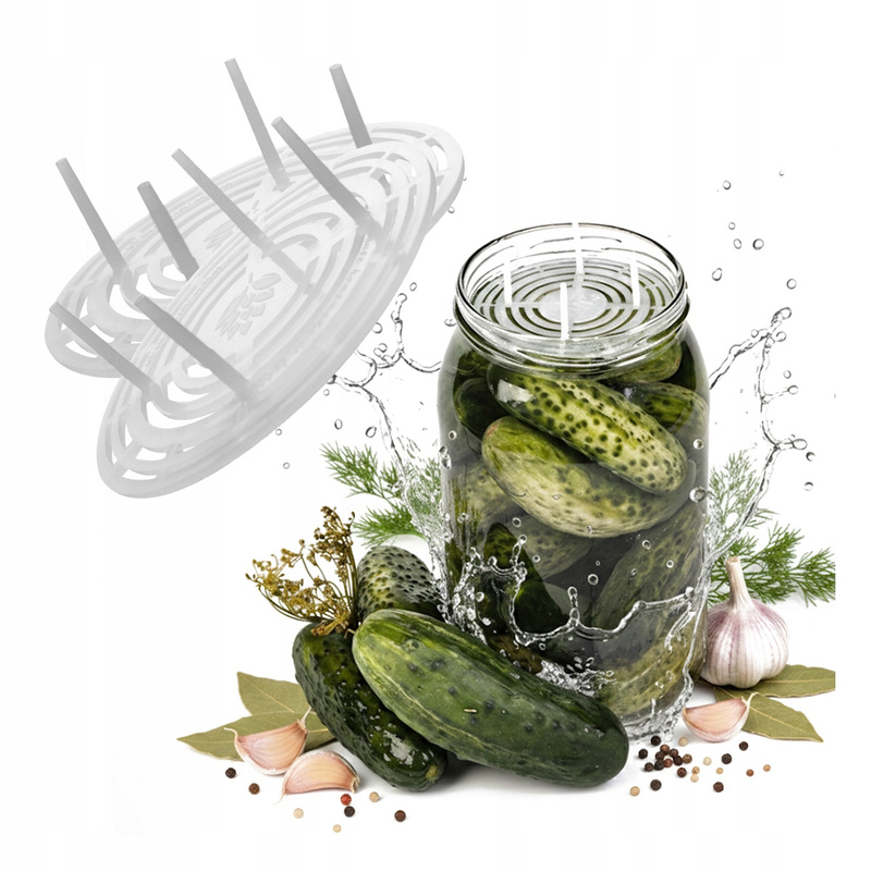5x Docisk Sitko For Jars Set Of Pickles, Sauerkraut, And