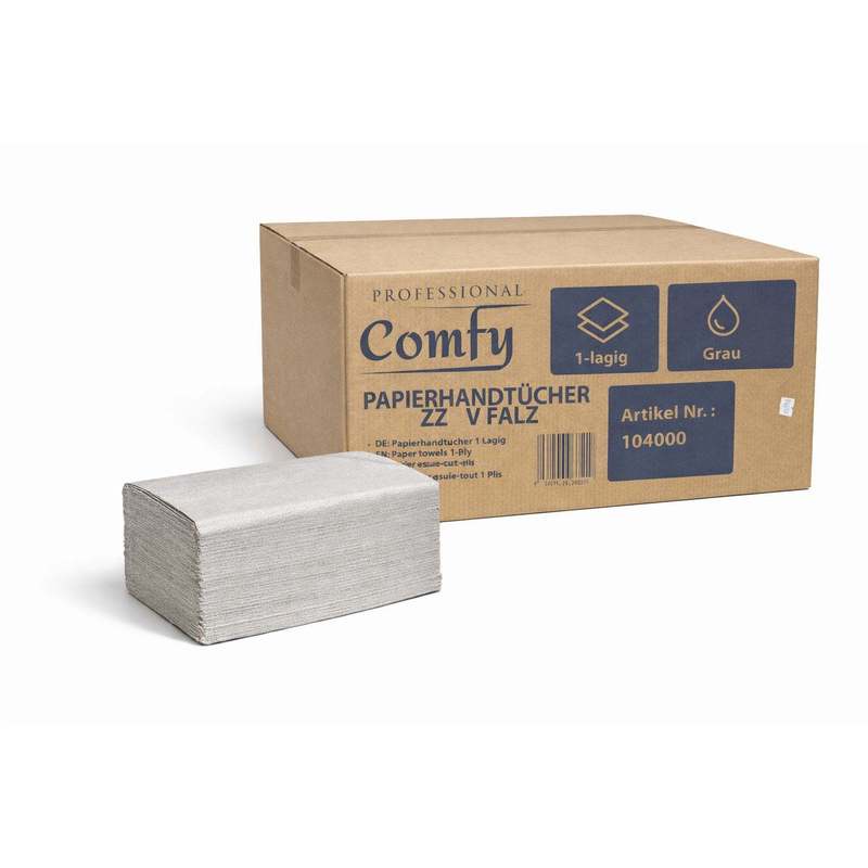 E-shop 5000 Blatt Papierhandtücher VZZ- 25×23 cm | 1-lagig recycelt