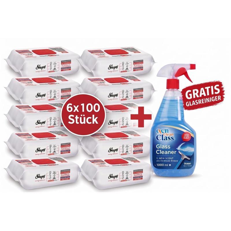 Surface Cleaning Wipes Cherry , Pack Of 6 + Cleaner