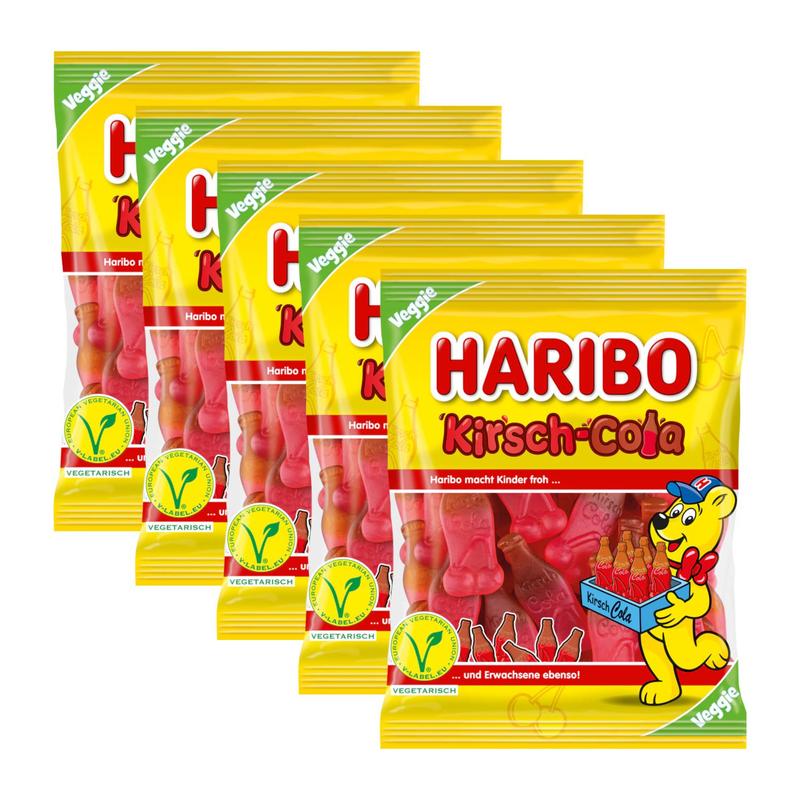 Image of 5 Packs Of Haribo Cherry-cola 175g (5x175g)