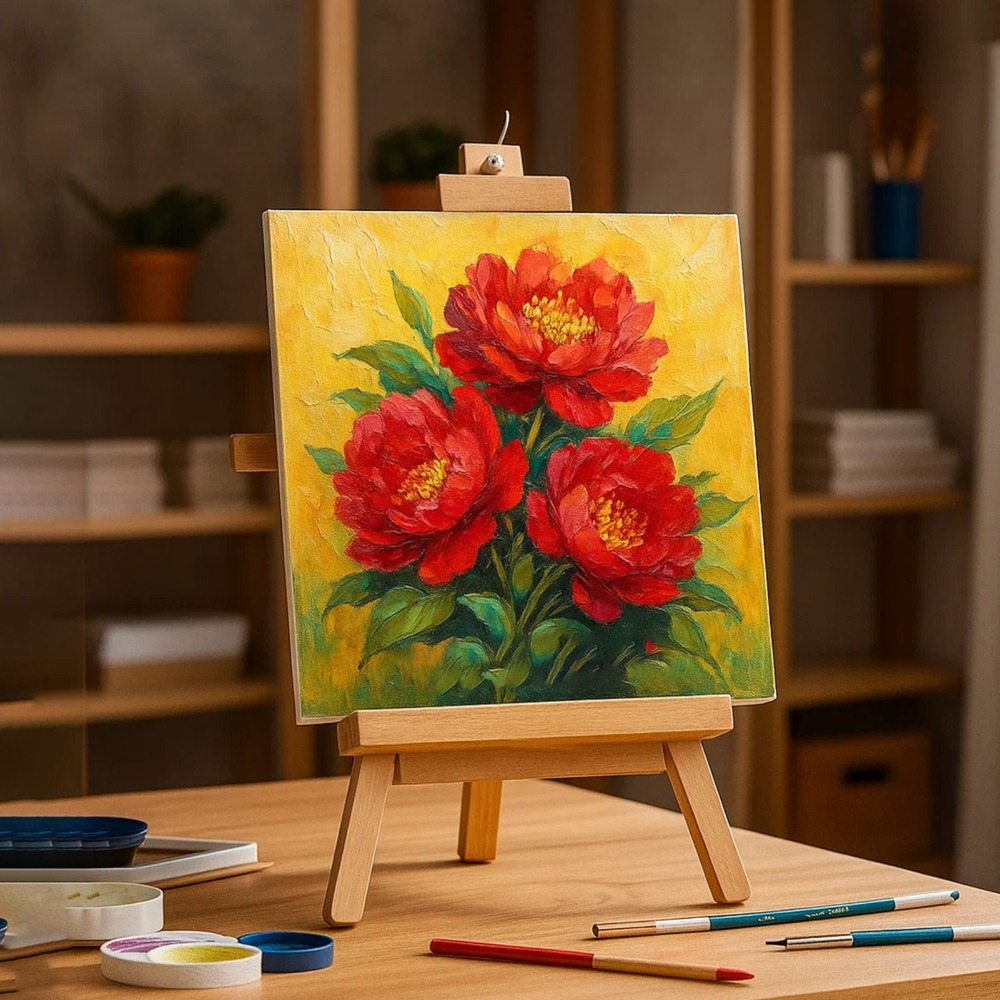 60x60cm Pre-Stretching Frame Canvas 4-Piece Set