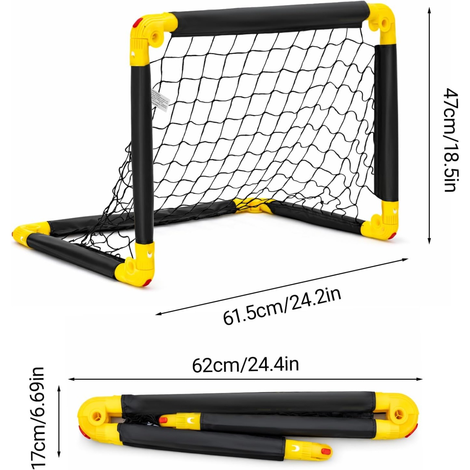 Football Goals Set of 2 with Carry Bag