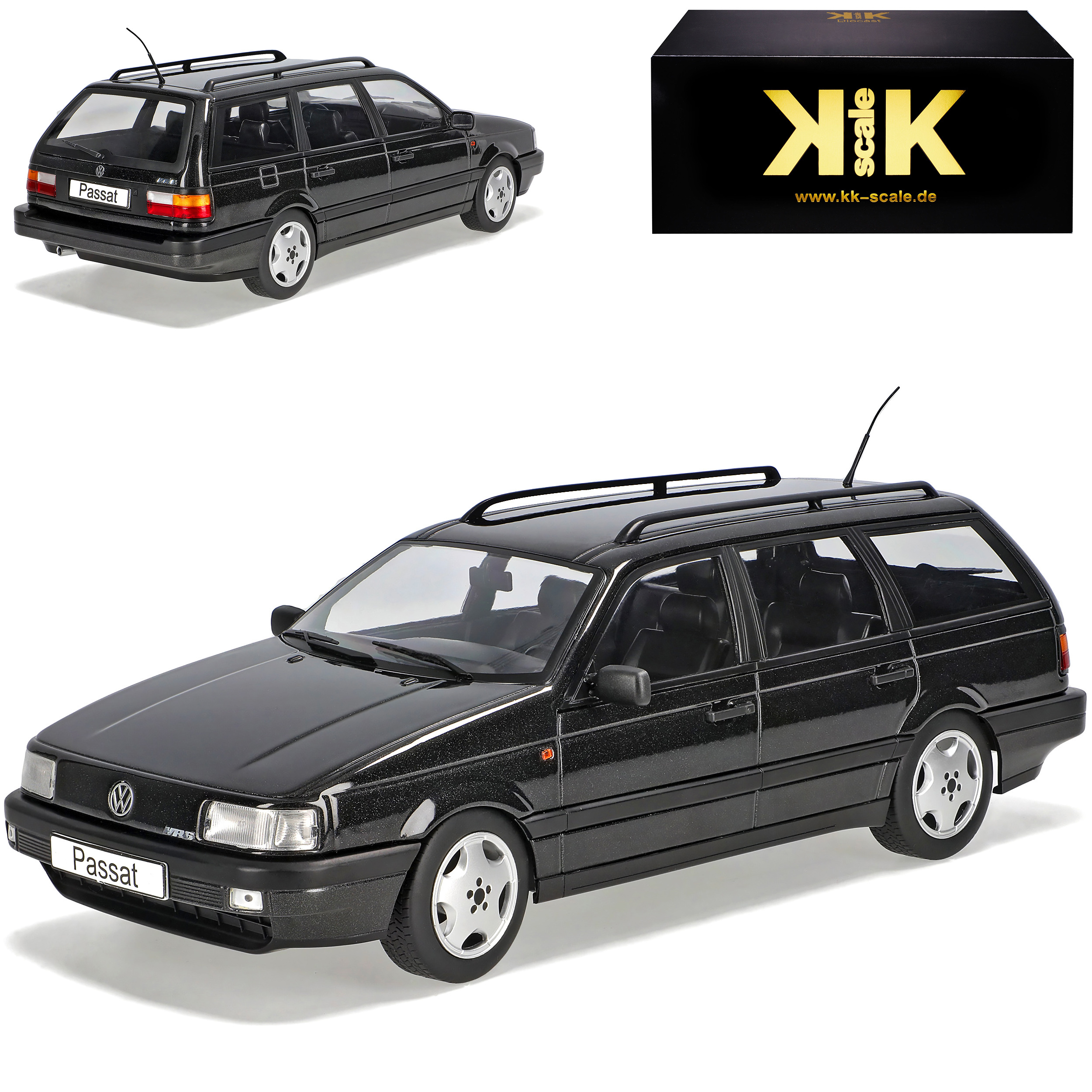 Vw B3 Vr6 Black 1988-1993 1/18 Scale Model Car