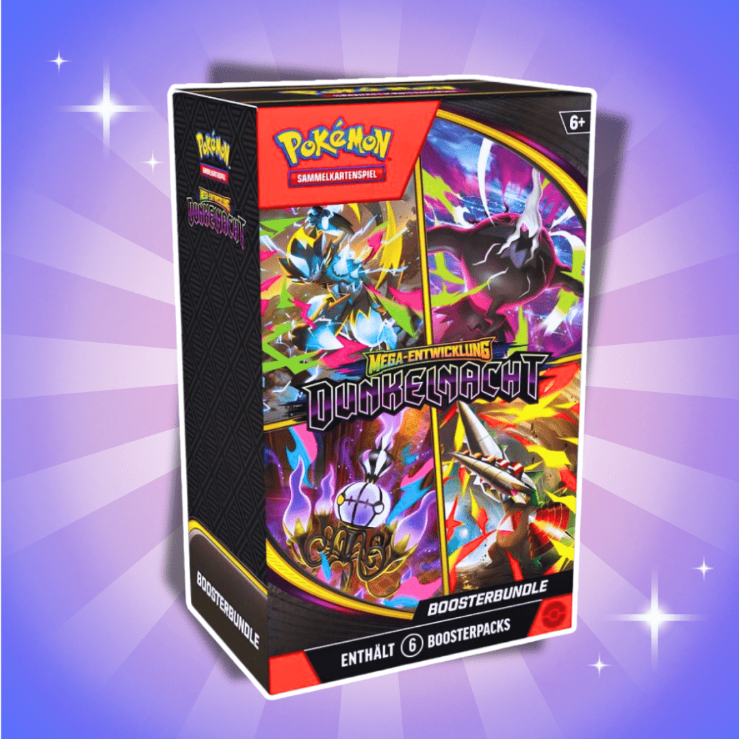 Pokémon Mega Evolution: Booster Bundle German - 6 Booster Packs With 10 Cards Each