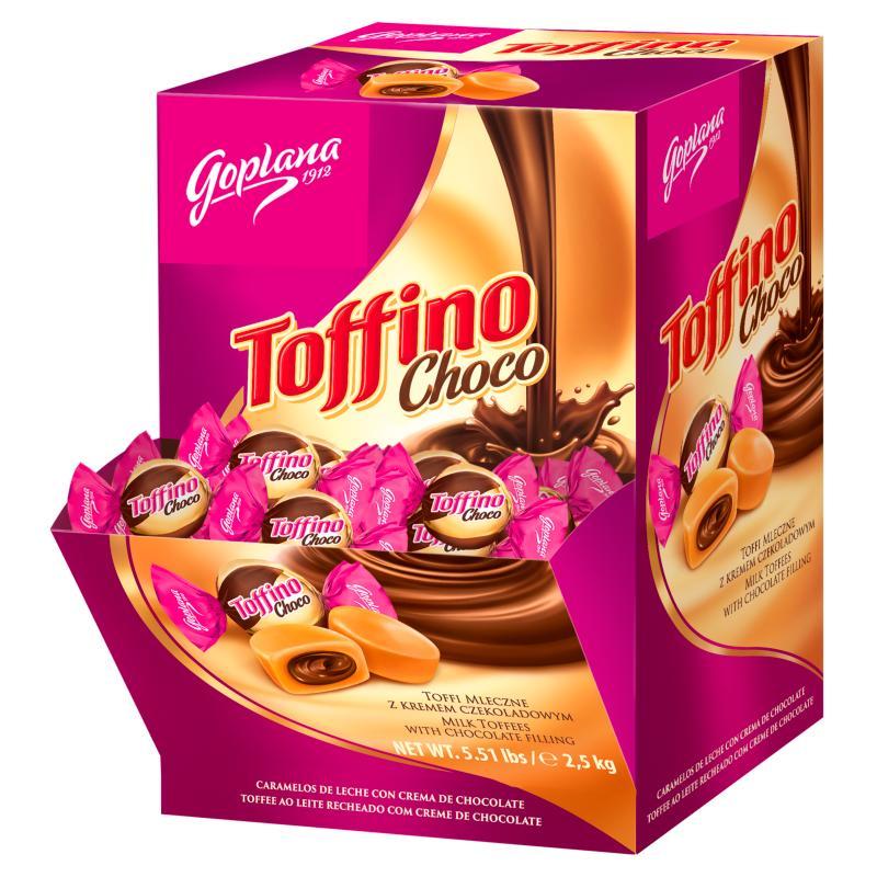 Goplana Toffino Choco Toffi Milk Chocolates With Chocolate Cream 2.5 Kg