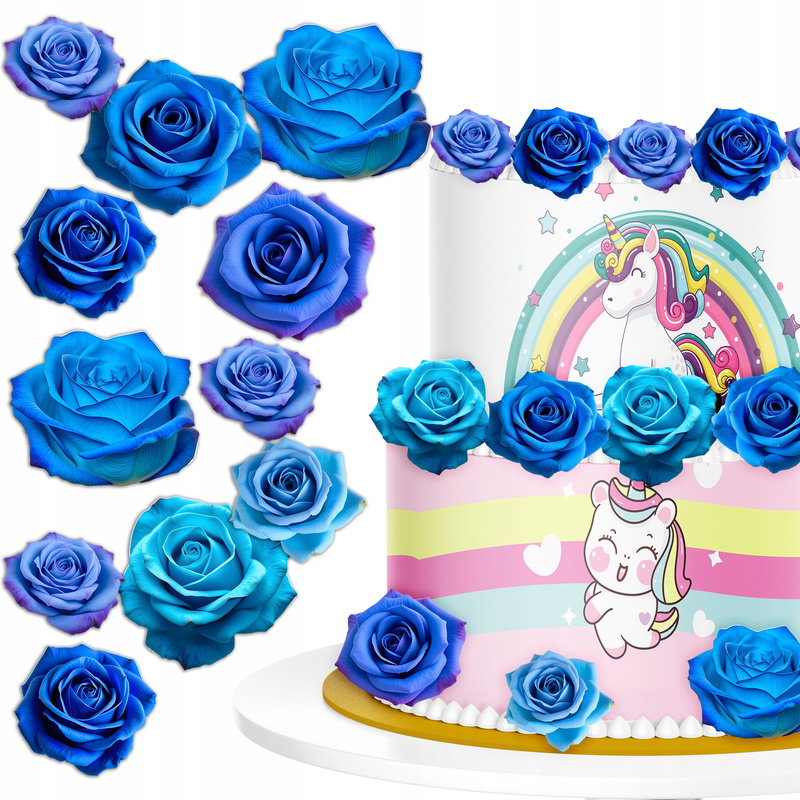 TEMU Fleurs de en pour Gâteau - Décoration Comestible - 32 pièces
