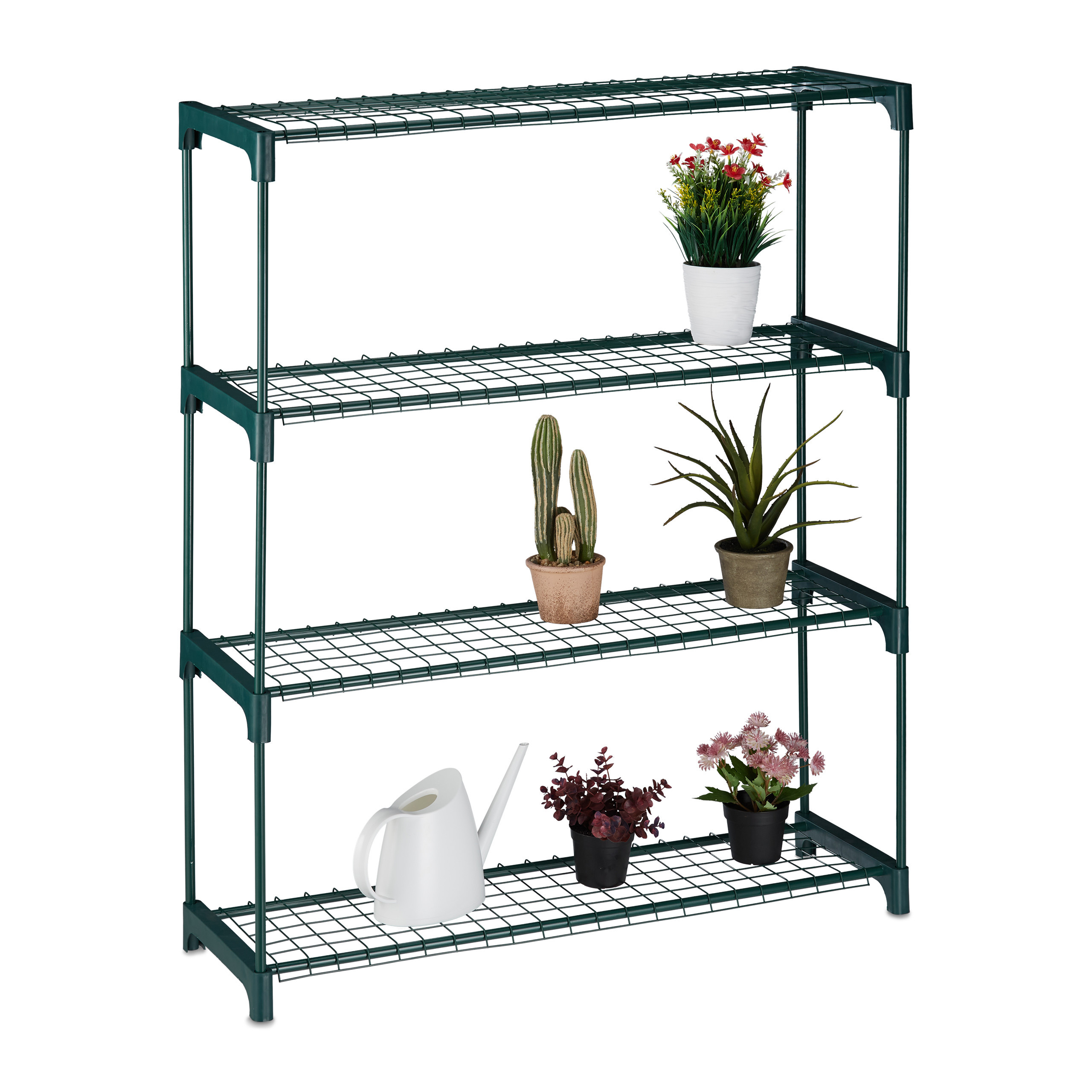 E-shop Pflanzenregal in Grün - (B)91 x (H)109 x (T)28.5 cm