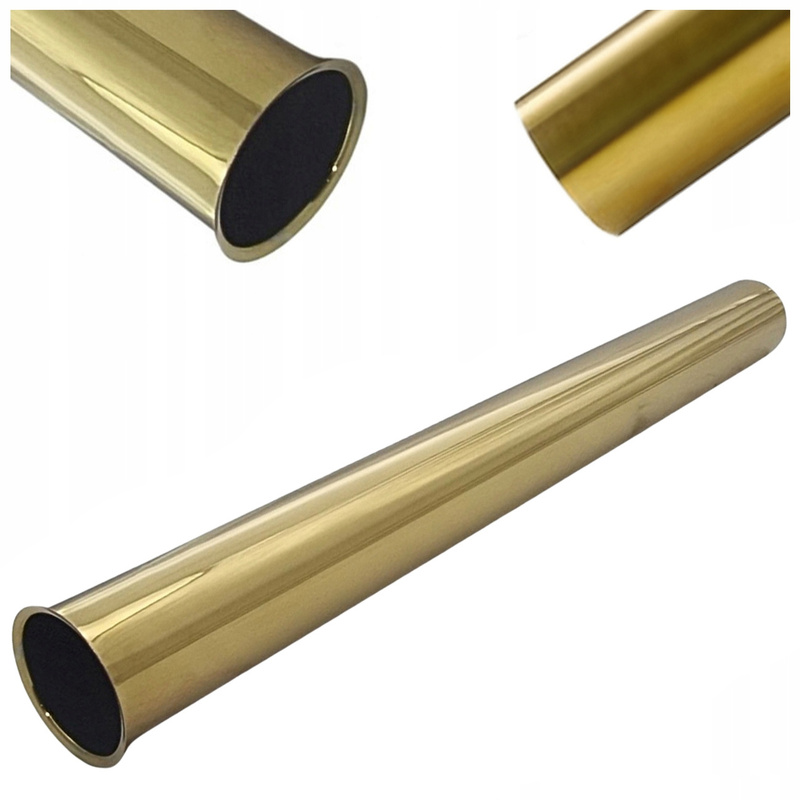 Extension For A Washbasin Siphon Pipe With A Collar, Fi 32x300 Mm, Golden