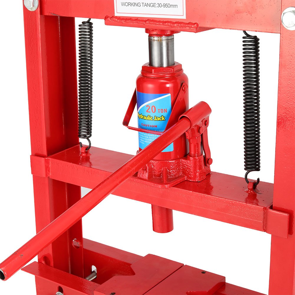 20-Ton H-Frame Shop Press with Spring-Loaded Pressure Blocks