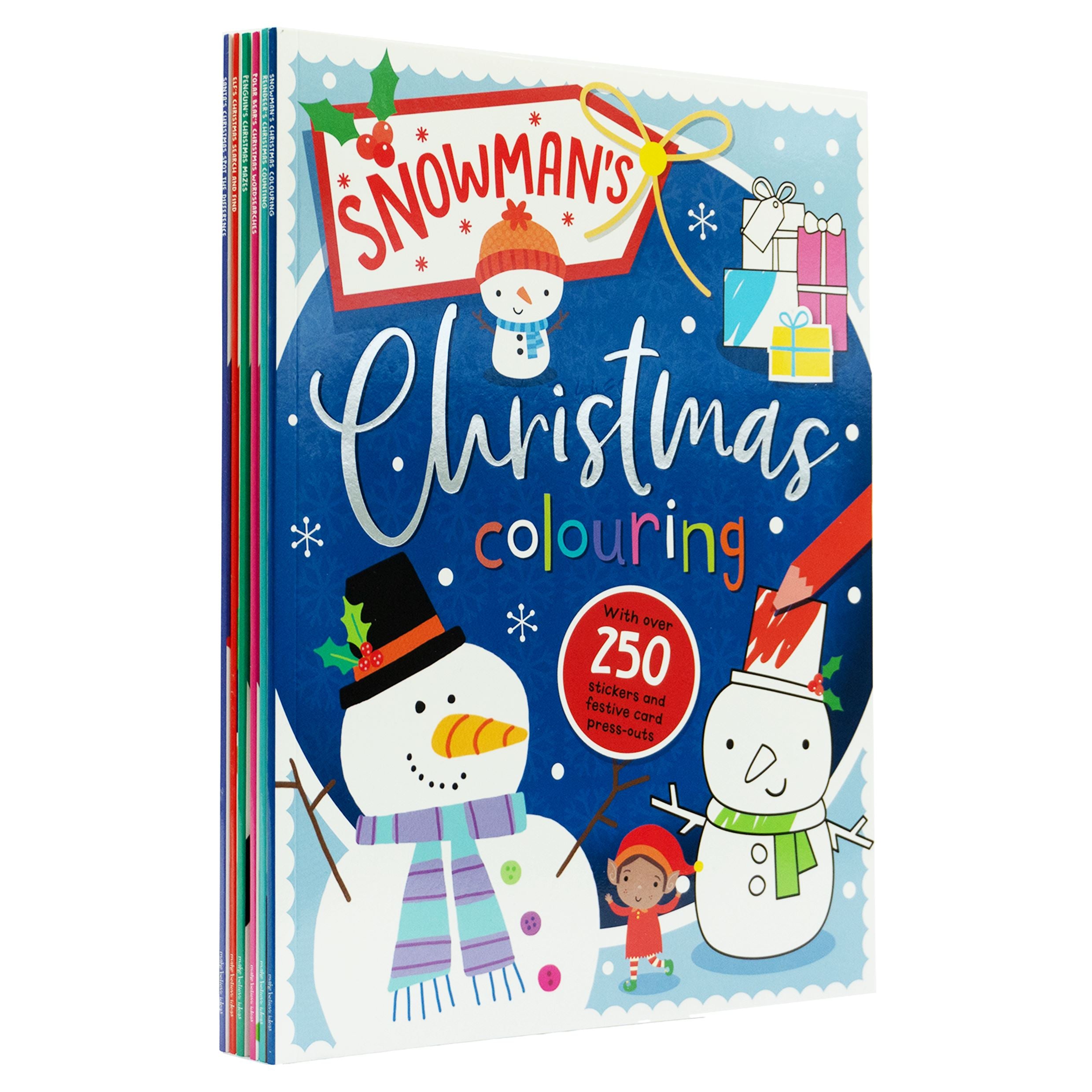 TEMU Children's Christmas Activity 6 Books Collection With Over 250 Stickers And Festive Card Press-outs - Ages 4+ - Paperback