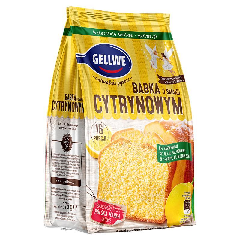 Image of Gellwe Lemon-flavored Baking Mix For Homemade Cake, 375 G