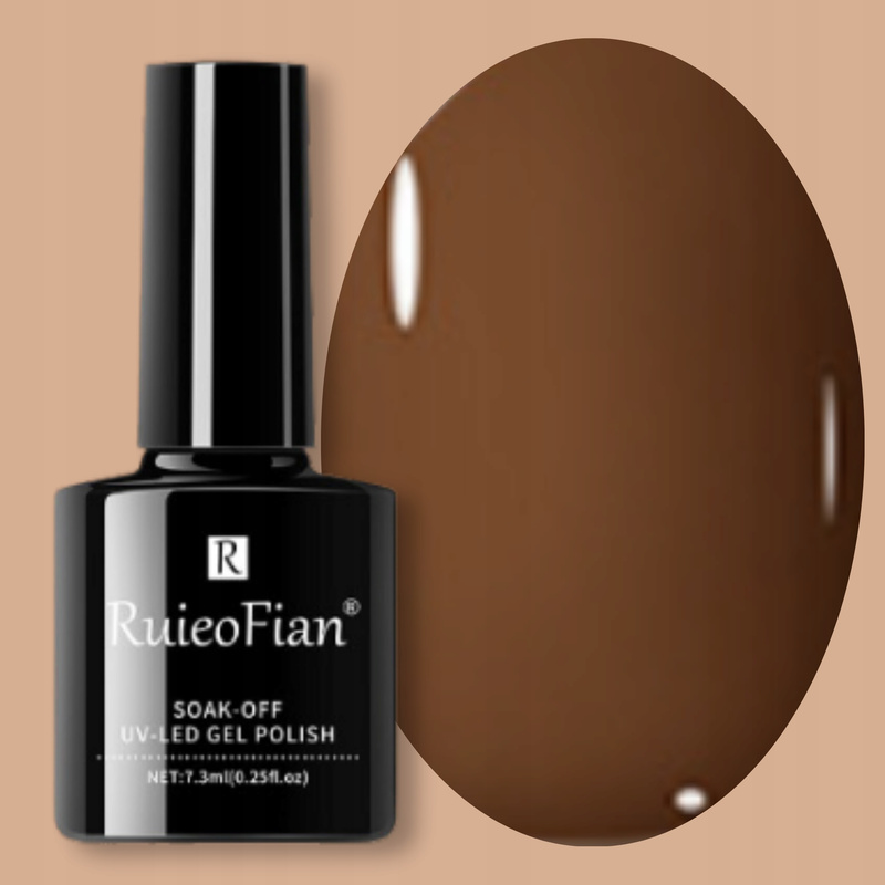 Hibridni lak za nokte s UV lakom ONLYU/L032, kava