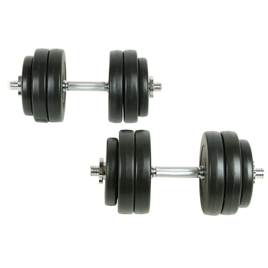 Vidaxl 2x Dumbbell 30 Kg Weights Short Dumbbell Set Dumbbells Weight Plates