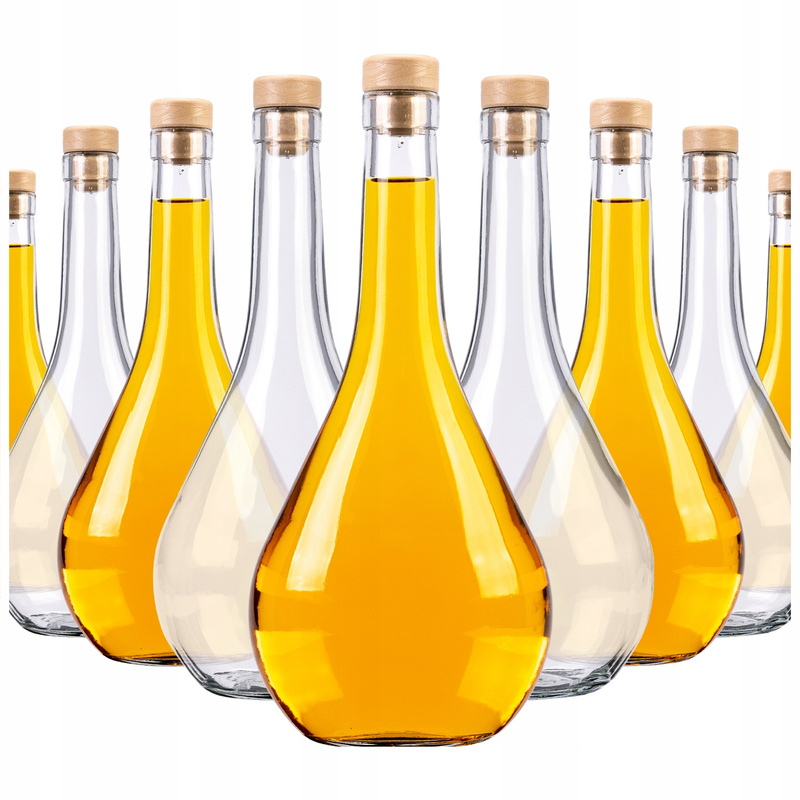 TEMU 30pcs Of Lezka 0.5 L Glass Bottles With Corks For Liqueurs, , And Alcohol