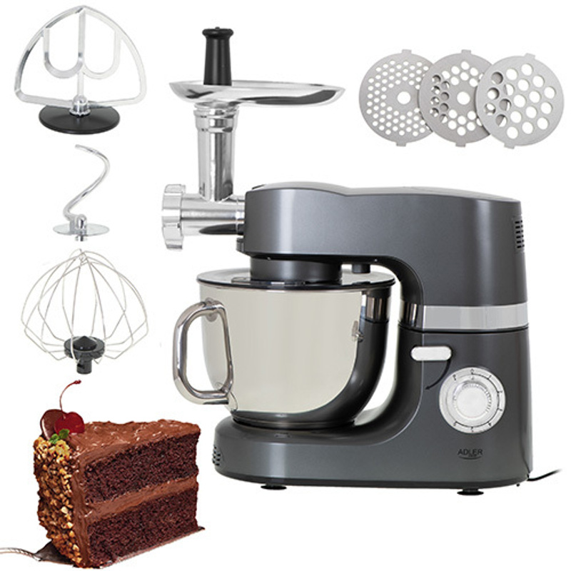 Image of Multifunctional Robot 4w1 With 2200w Power And 7l Bowl And Meat Grinder - Mix, Whip, Knead And Grind Like A Professional