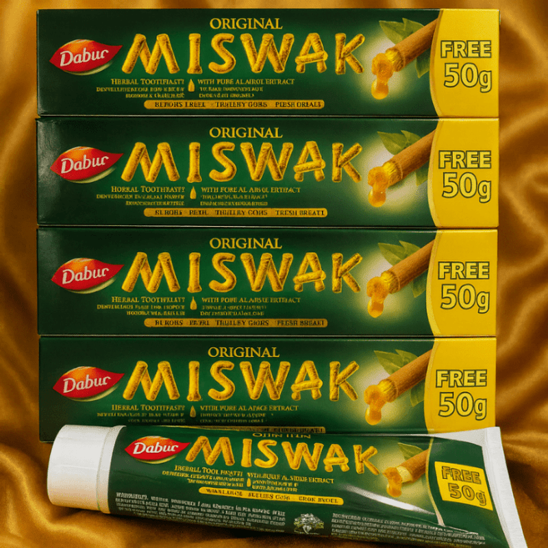 Lot Of 5 Plant-based Toothpaste 120g + 50g Free Herbal Toothpaste Dabur