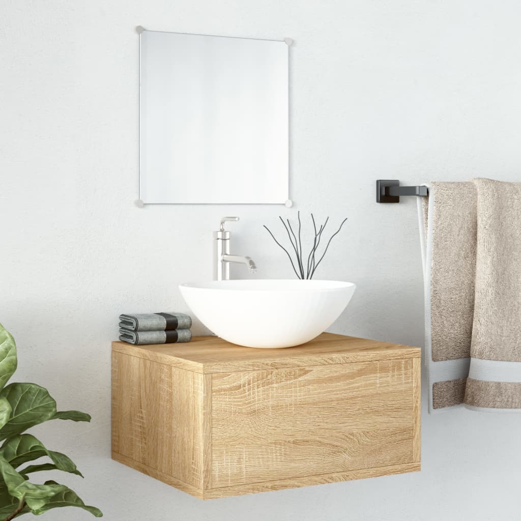 Image of Vidaxl Bathroom Furniture Set With Vanity Mirror, Washbasin Cabinet, Under-sink Cabinet, Bathroom Cabinet, And Washbasin Cabinet