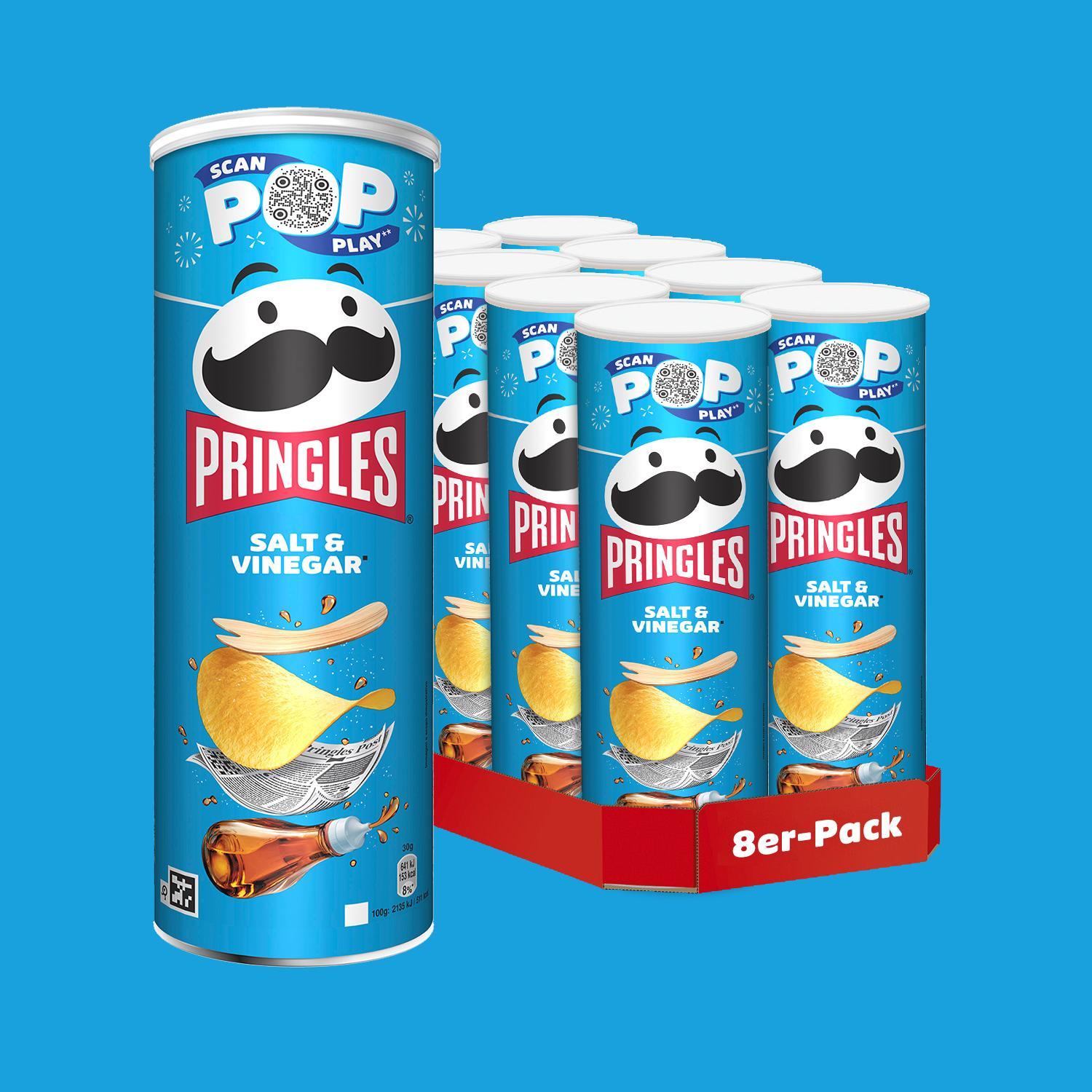 Image of Pringles Salt & Vinegar - 8 X 165g