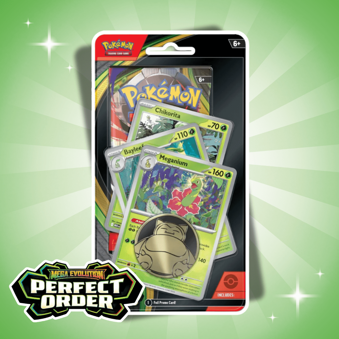 Pokémon Me03 Mega Evolution Perfect Order Premium Checklane Blister Englisch – Random Design