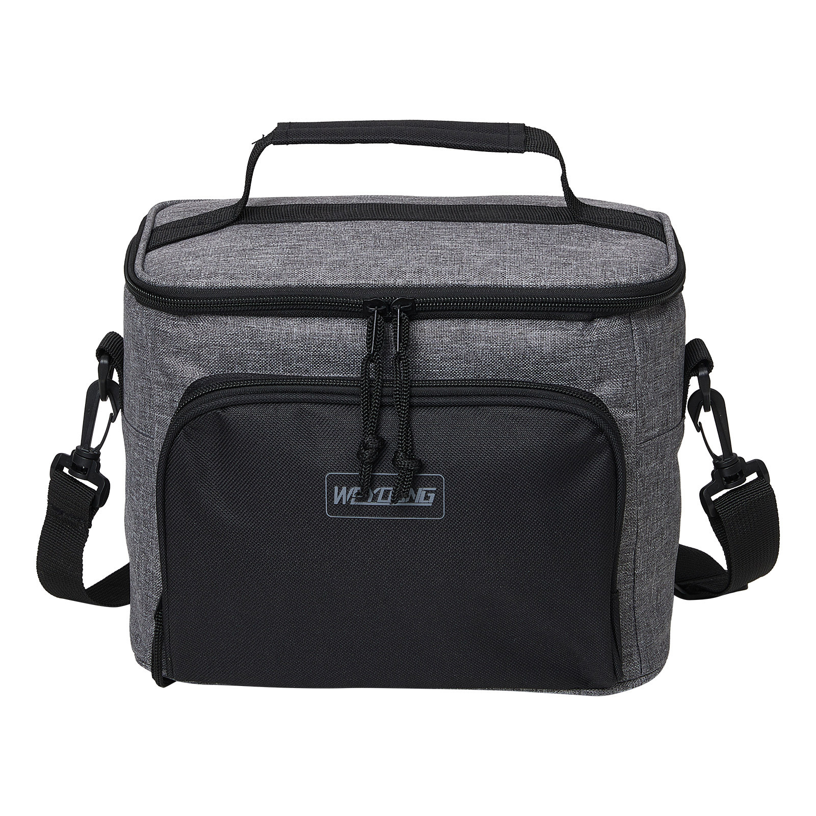 Portable Insulated Beverage Cooler Bag with Double Zipper Closure