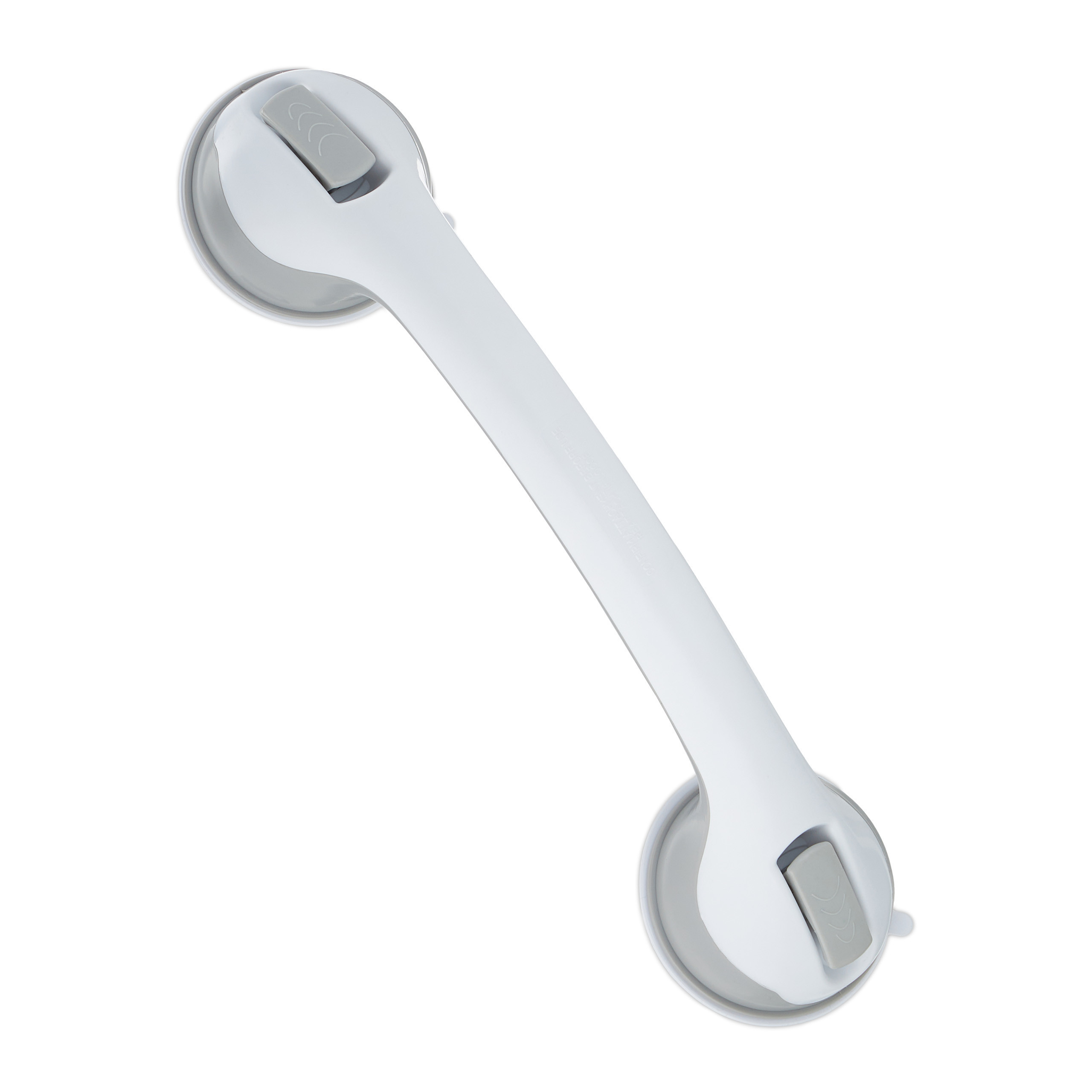Suction Cup Grab Bar In White/gray
