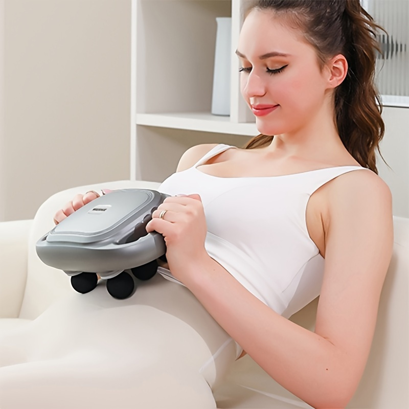6-head Fascia Massage Lcd Display Gun Vibration Relaxer Massage Gun Back Waist Massager Neck Shoulder Thigh Masajeador 9 For Thanksgiving Gifts