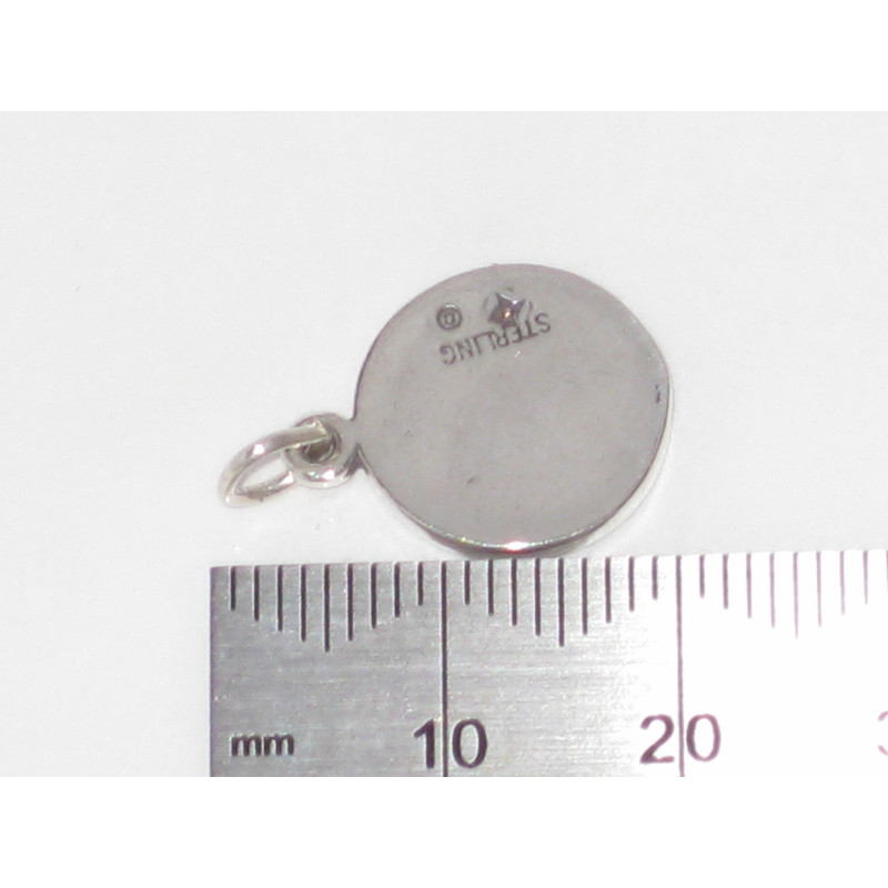 Sterling Silver Compass Charm, Navigation Design