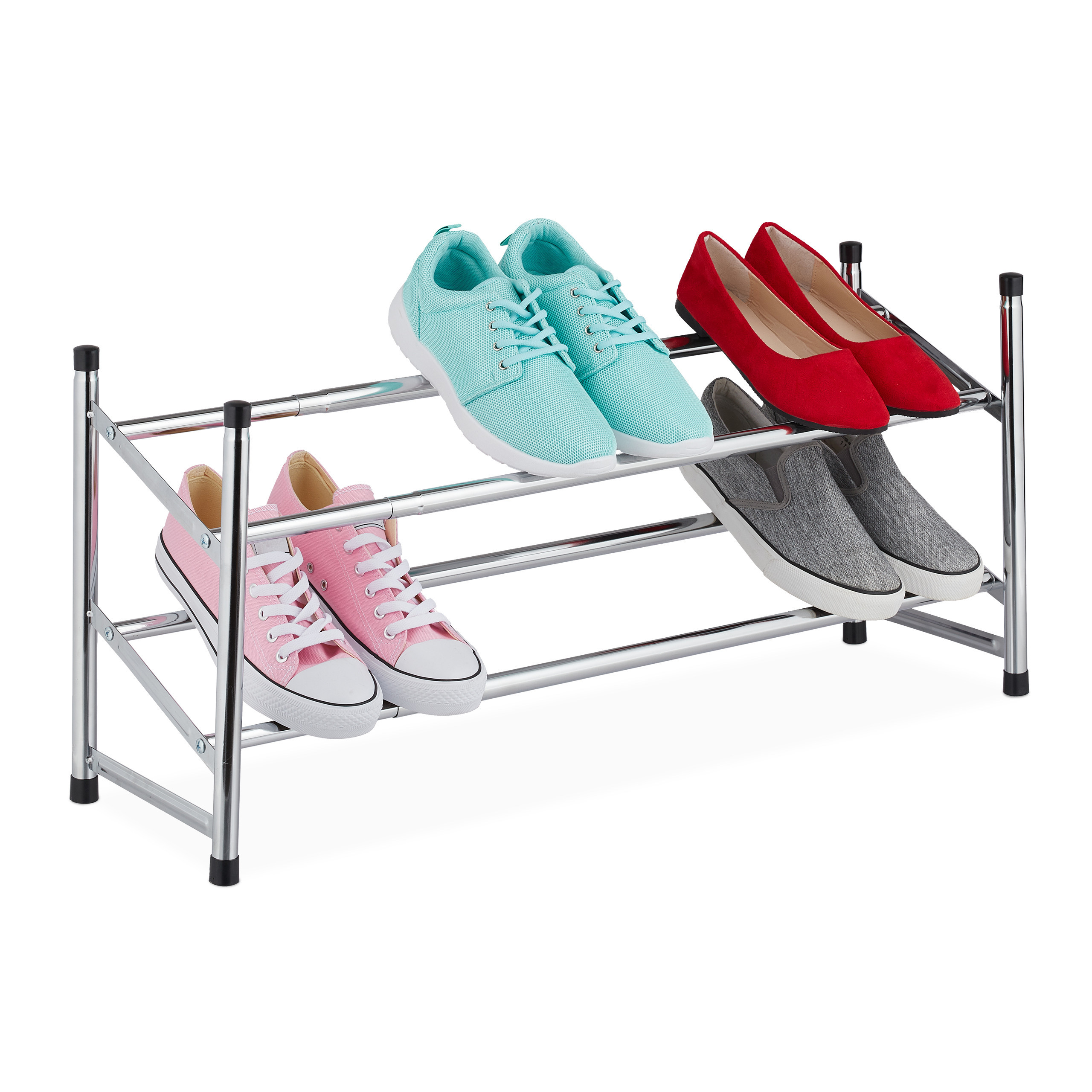Silver Shoe Rack