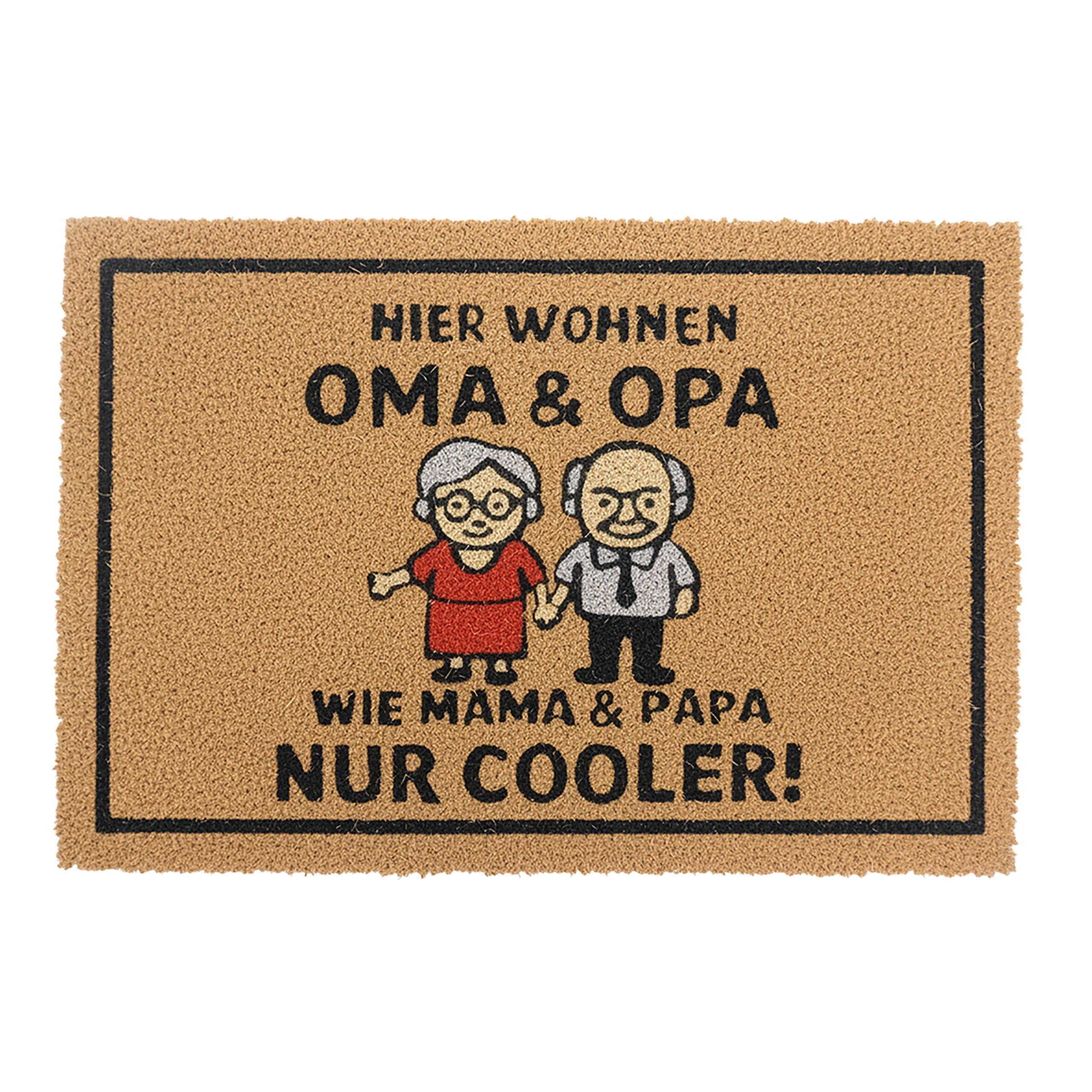 Image of Grandma & Grandpa" Colorful Doormat - 40 X 60 Cm