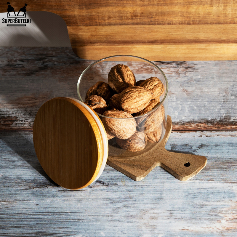 Spice Container, Glass for Storing Food 390 Ml - Kitchen Jar for Sugar, Tea, Loose Products Spice Container, Glass for Storing Food 390 Ml - Kitchen Jar for Sugar, Tea, Loose Products