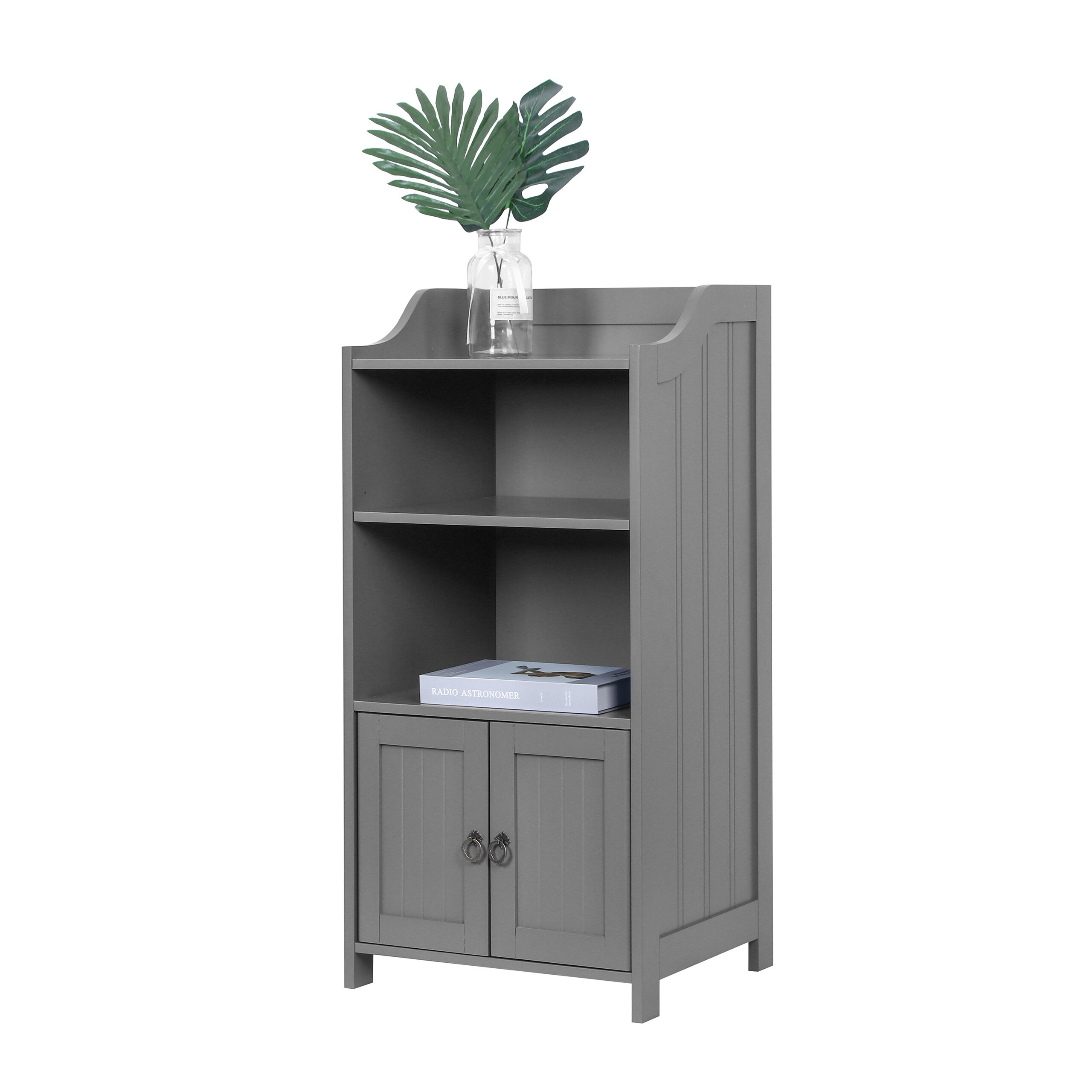 Bathroom Cabinet In Gray - (w)40.5 X (h)86 X (d)36 Cm
