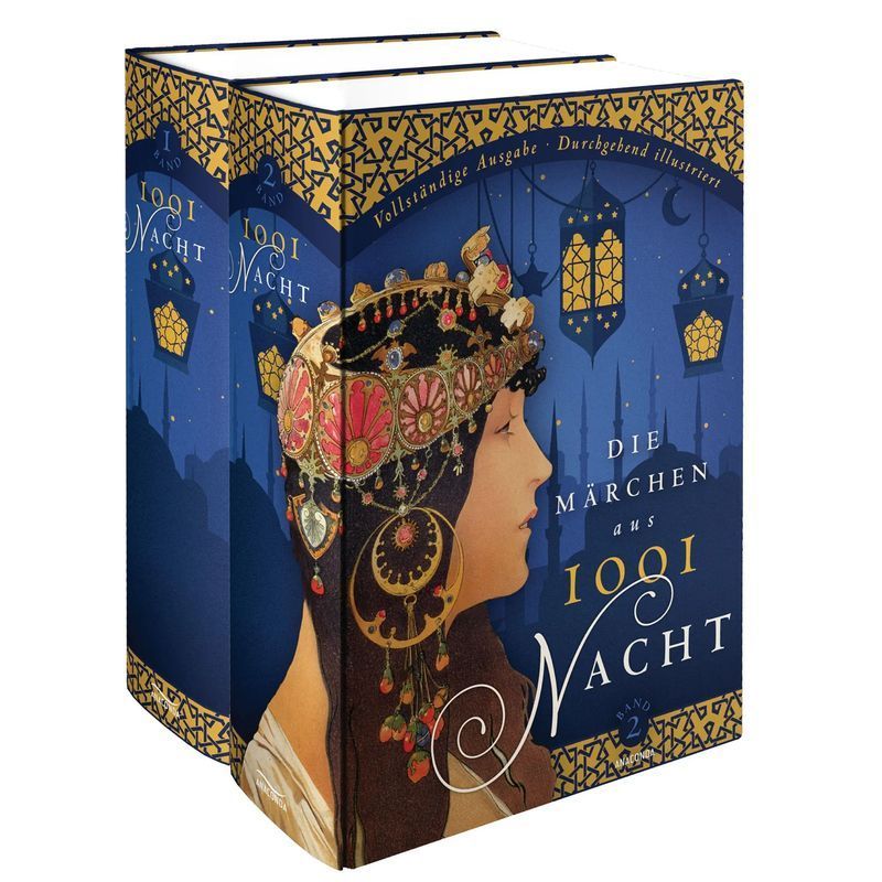Image of Tales From 1001 Nights: Complete Edition (2 Volumes) - Fully Illustrated - Gustav Weil - Book - 1920 Pages - German - 2017 - Anaconda Verlag - Ean 9783730605196