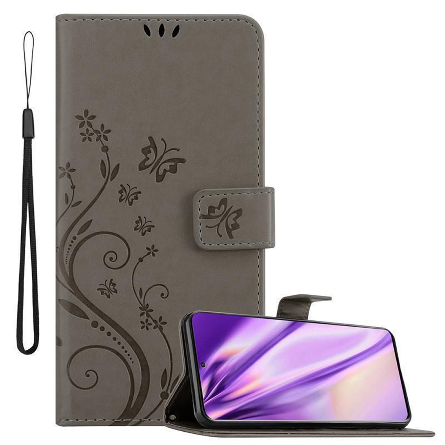 Case Compatible For Galaxy S20 Plus Protective Cover With Magnetic Closure, Stand Function And Card Slots Flip Case Flower Cover Phone Case Foldable Case Book Bag