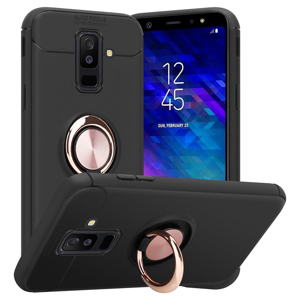 Case Compatible For Galaxy A6 Plus 2018 Protective Cover With Focus Ring Made Of Tpu Silicone Back Case Cover Case Phone Case