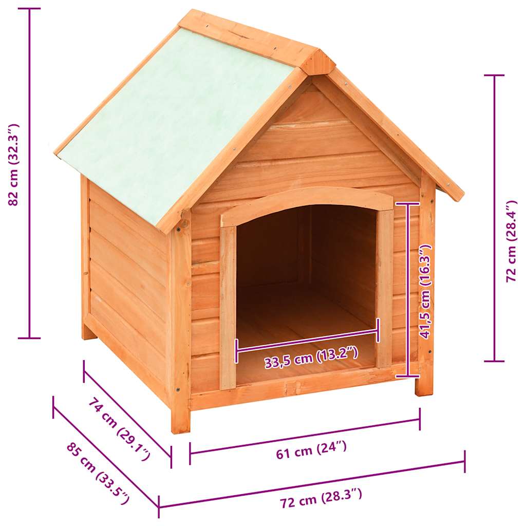 Mayfair Solid Pine & Fir Wood Dog House