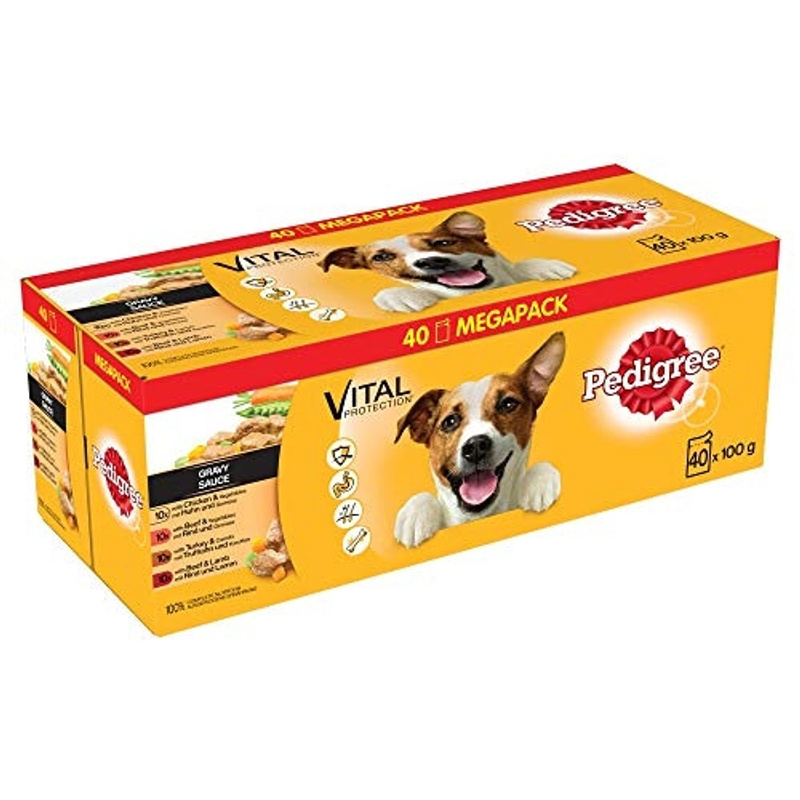 TEMU NOURRITURE POUR CHIEN PEDIGREE À BASE DE , BœUF, VOLAILLE ET - 40X100G 5900951267857