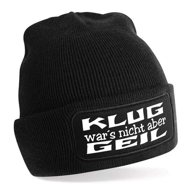 Image of Knitted Beanie Hat With Slogan | It ' But It Was Cool | | Pleasantly Soft |