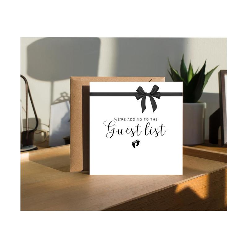 Baby Announcement Hello Card with Envelope, 150 x 150mm