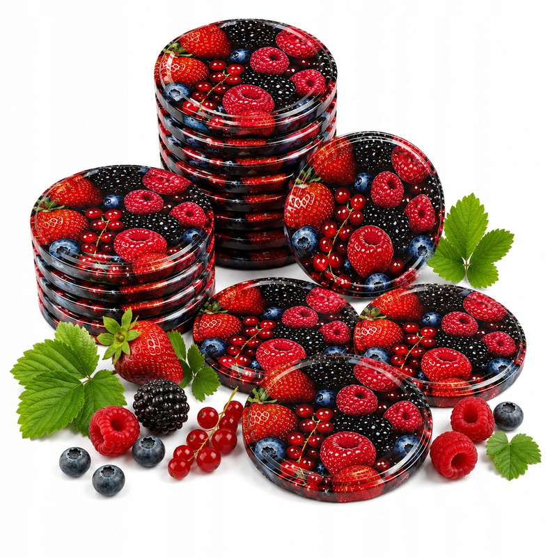 Lids Ø 100 For Jars, 10 Pcs, Lids For , , Marmalades, Compotes, Fruit Pures, Suitable For 3l, 4l, 5l Jars