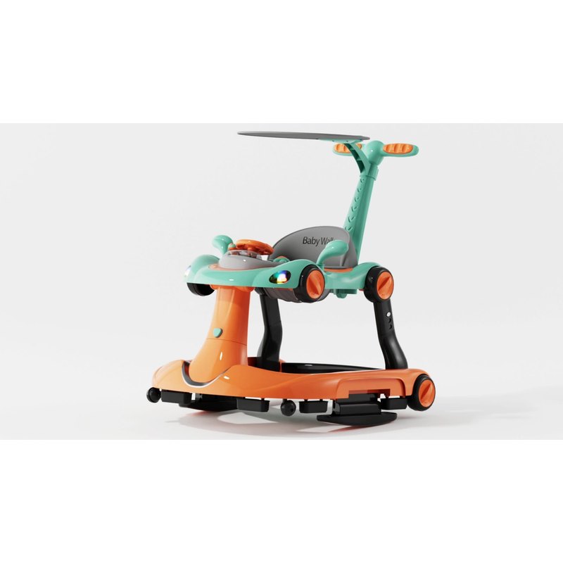 2In1 Multifunctional Learning Walker with Push Car Function