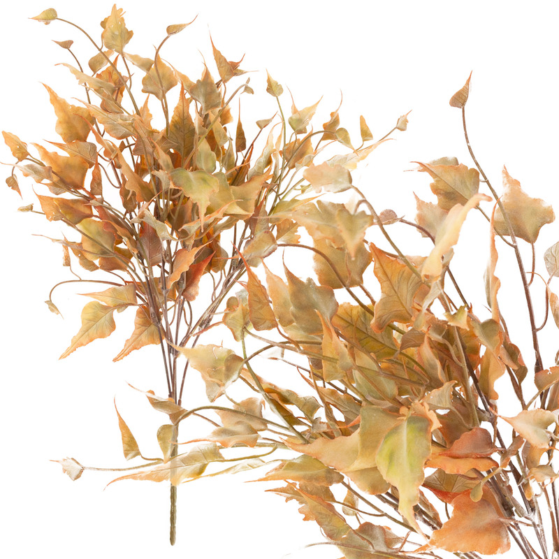 Artificial Leaves In A Bouquet, Autumn Leaflets, Decorative Ornamental For Fall