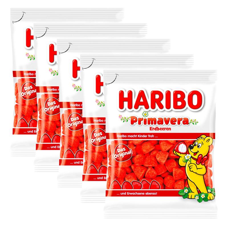 5-pack Haribo Primavera Strawberries 175g (5x175g)