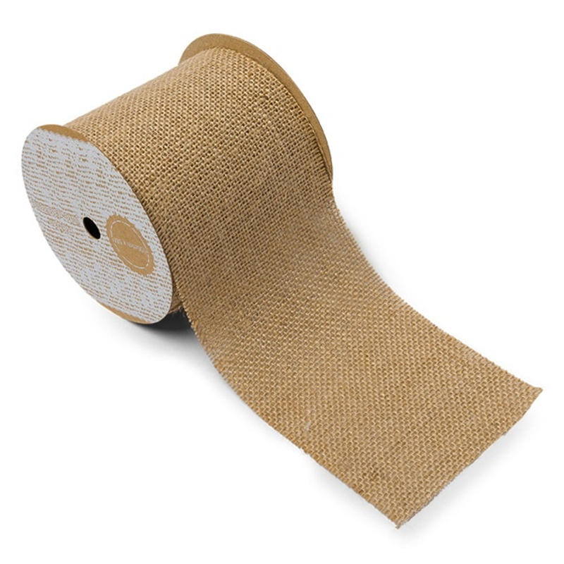 TEMU Ruban Toile de Jute Naturelle 10cm x 5m
