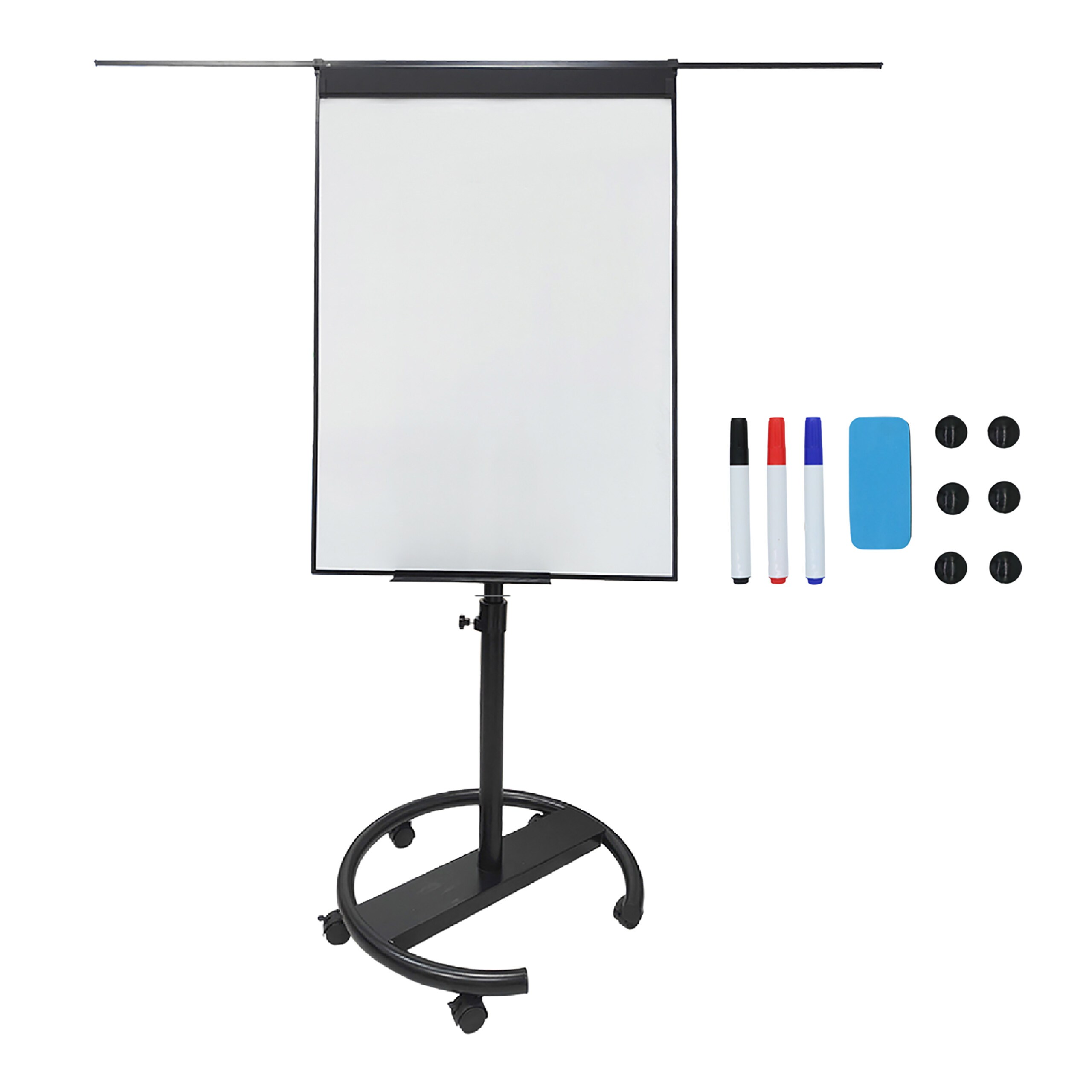 Flipchart Whiteboard In Black - (w)70 X (h)100 Cm